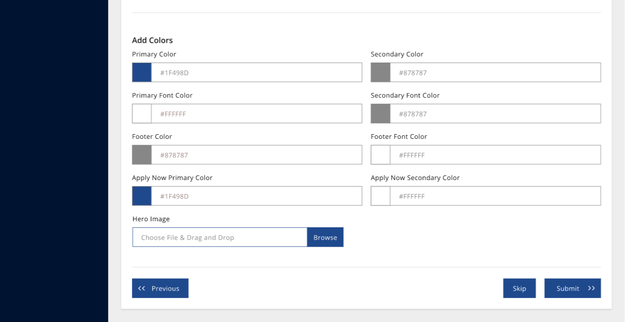 Jobiak account UX customization 